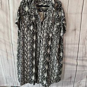 George Women’s Snakeskin Print Dress Size 2X
